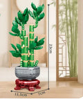 Fortune decoration building blocks toy plum ornaments small plastic pieces colour box packaging