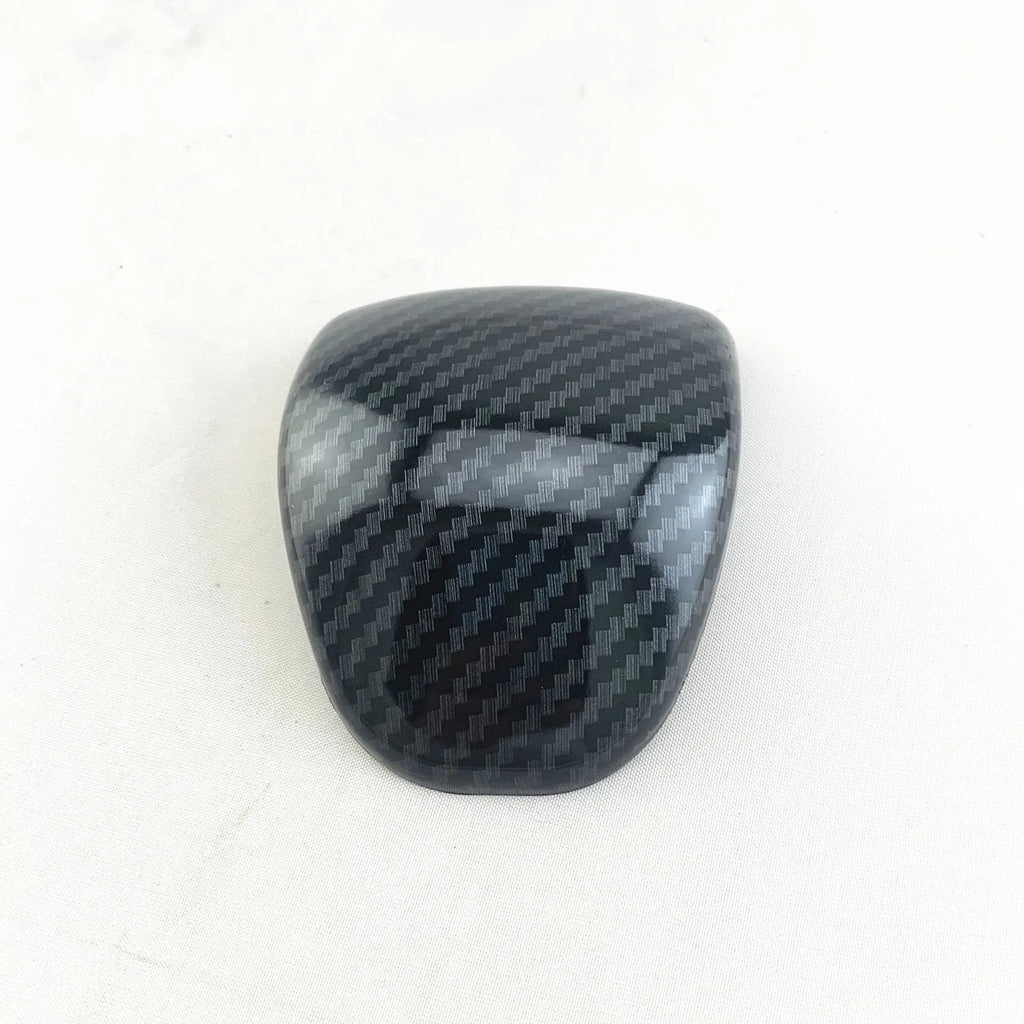 Carbon fibre finish gear shift cover for car dashboard enhancement with RunK3 styling