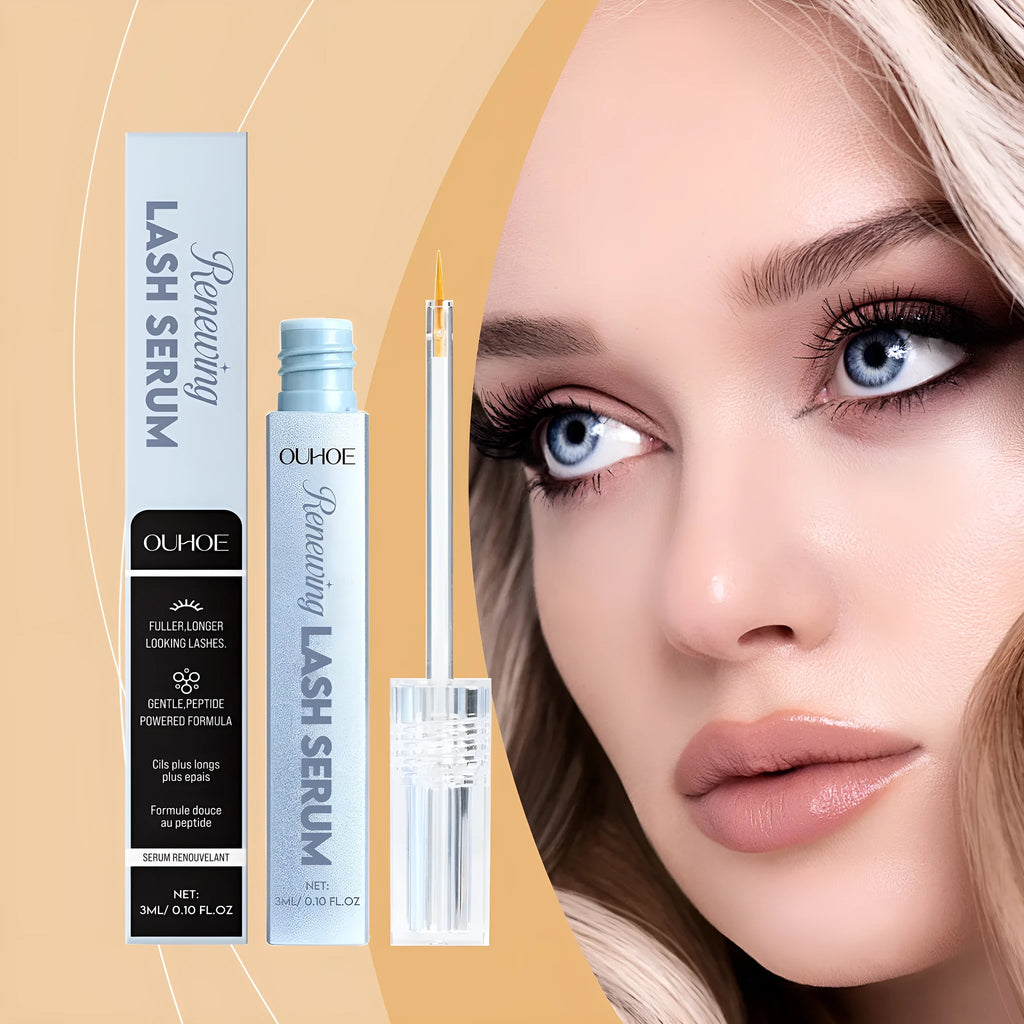 3 ml bottle of eyelash nourishing serum with peptide and vitamin E formula