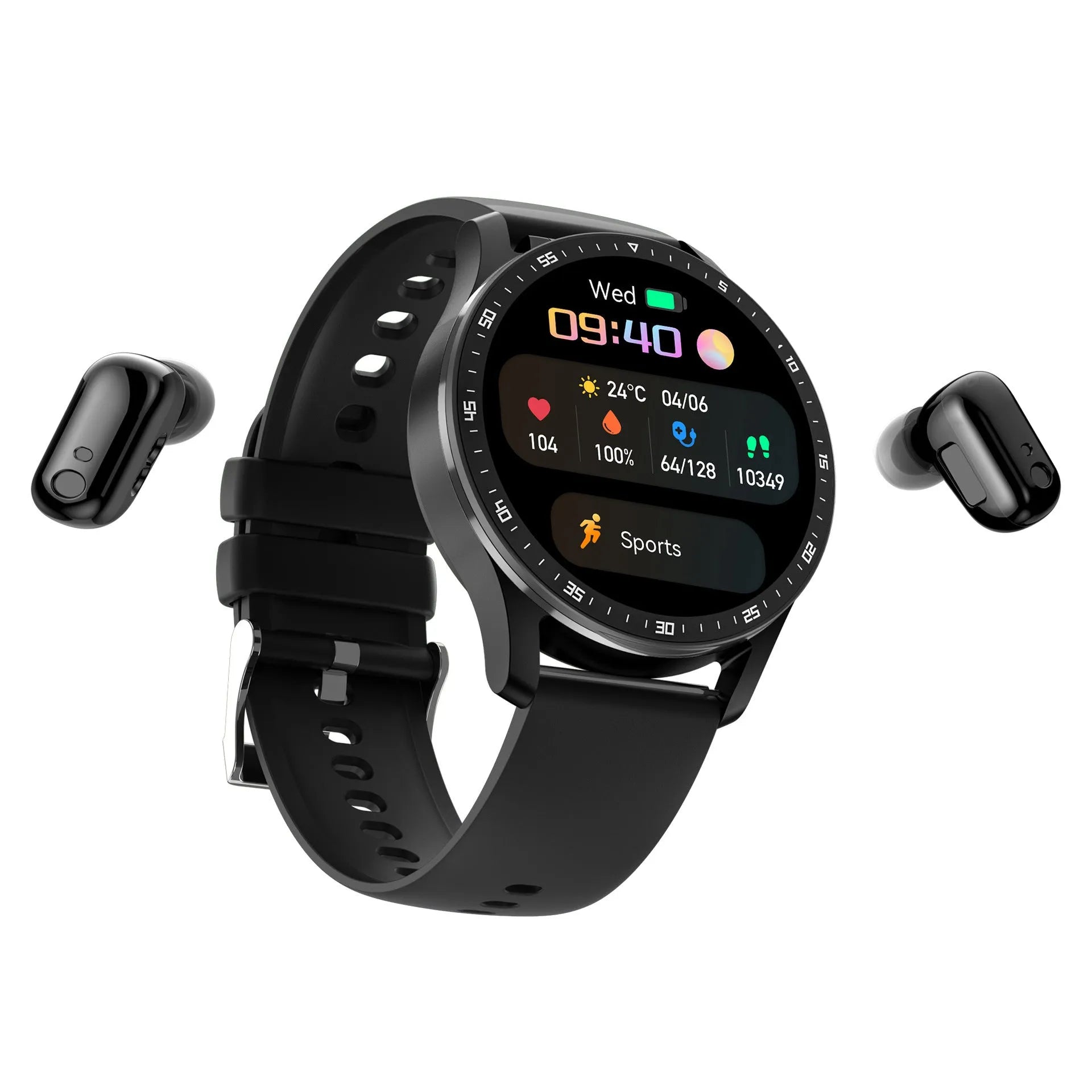 X7 smart watch with Bluetooth headset functionality showing large touch screen on wrist