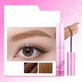 Velvet Fog eyebrow cream container showing four natural shade options including coconut milk coffee and raw latte