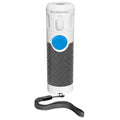 White handheld ultrasonic dog trainer device with LED light for bark control and behaviour correction