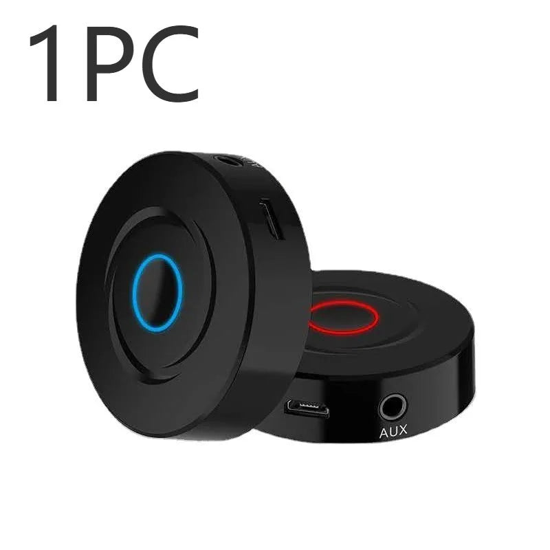 2 In 1 Bluetooth Receiver with AUX interface Bluetooth 5.0 15m range black