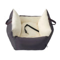 Plush waterproof polyester pet bed mat in navy blue or dark grey, 60x60x35cm, for cats and dogs