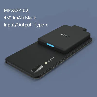 4500mAh back clip battery for phones in multiple colours showing slim 9mm profile