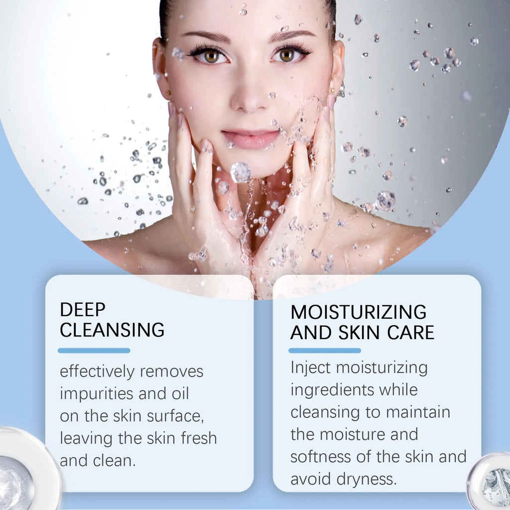 Salicylate cleansing facial cleanser bottle, 114g capacity, for delicate pores.