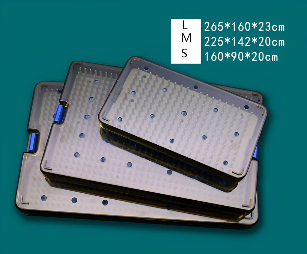 Silicone UV disinfection box in three sizes: large, medium, and small, for sanitising phones and keys.