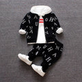 Children's clothes set with long sleeve top in red or white colours