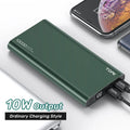 10,000mAh full metal shell power bank with digital display in silver