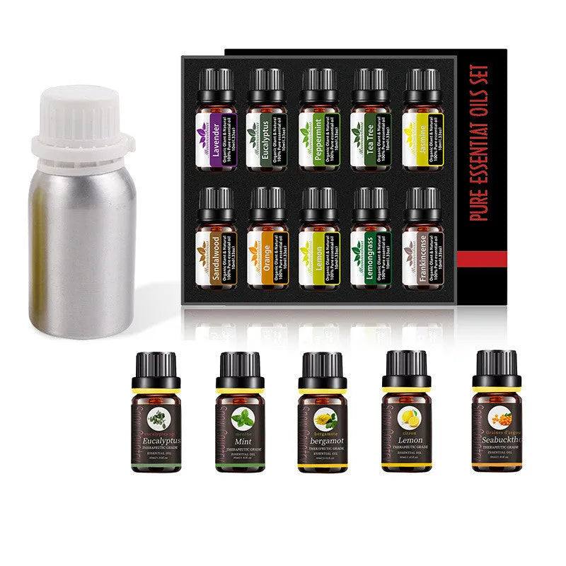 10ml moisturising essential oil bottle with lavender tea tree mint eucalyptus lemongrass sweet orange for skin care
