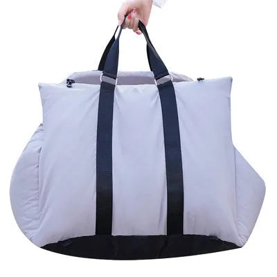 Pet car nest in light grey, dark grey or beige, 60x50x55cm, waterproof Dika mercerized fabric with cushion