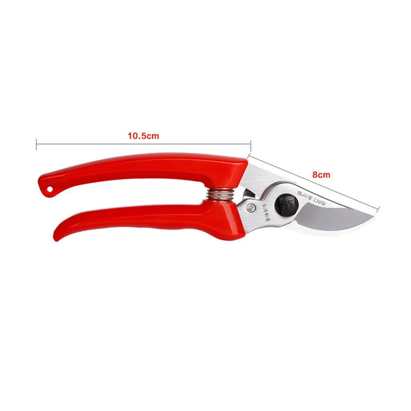 130W pruning shears with SK5 high carbon steel blades for gardening and landscaping