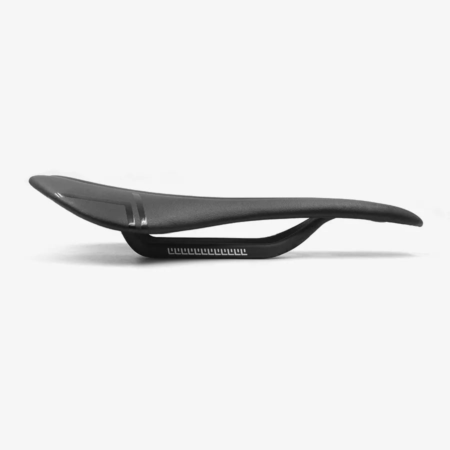 Carbon fibre bicycle saddle 278x130mm approximately 114g with central cutout, Microfeel cover, Black White or White