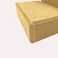 Natural cork colour high density EVA foam yoga brick measuring 24x16x8.8cm for fitness and stretching. Single block.