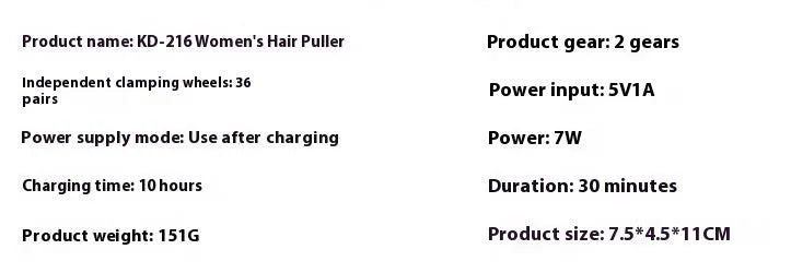Portable USB electric hair removal device in KEDA-216 colour with brush cleaning accessory