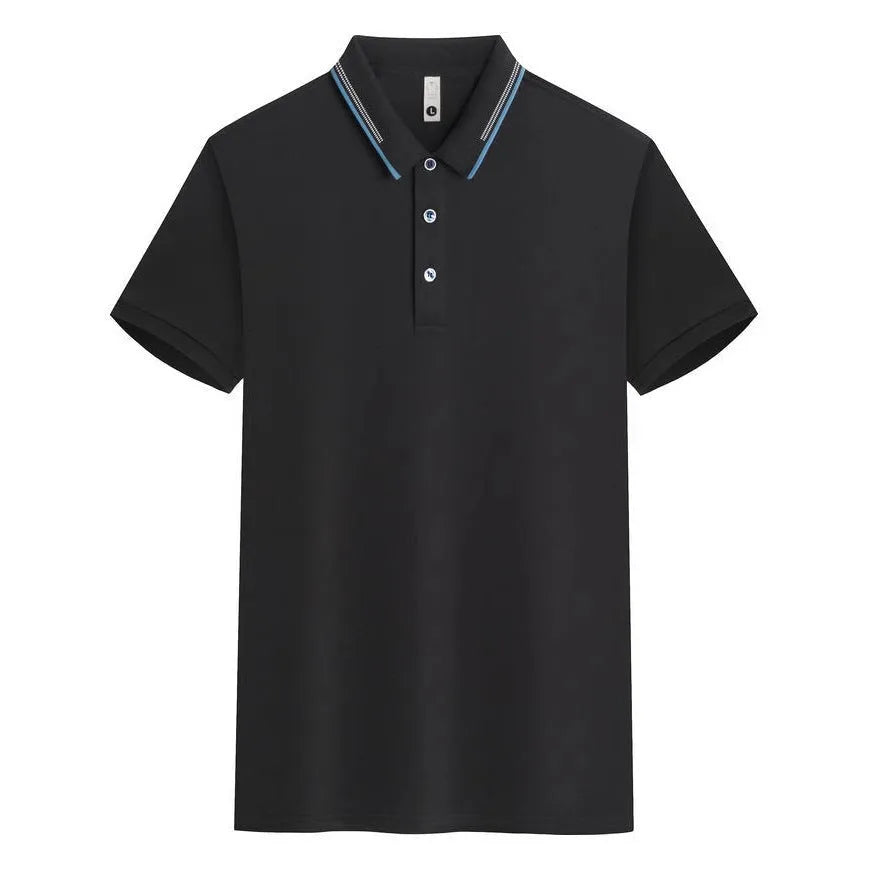 Asymmetric fine cotton top with jacquard lapel and bead chain detail in a Korean style.