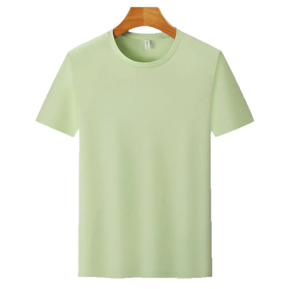 Ice silk quick-drying T-shirt in slim fit with antibacterial and anti-UV properties for summer sports