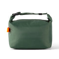 Insulated lunch bag in Oxford cloth with wide opening, shown in Army Green colour.