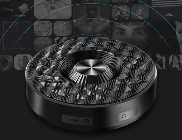 10 cm cubic Bluetooth wireless sound box speaker in black, orange, or silvery white