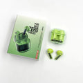 YX06 transparent case TWS wireless headphones in four colours with Bluetooth 5.3.