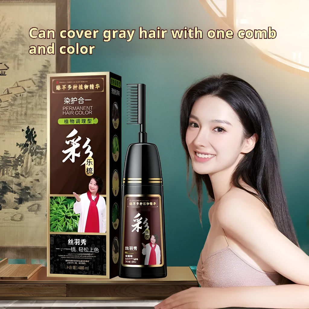 400ml hair dye cream in plastic container with 12 colour options for white hair coverage