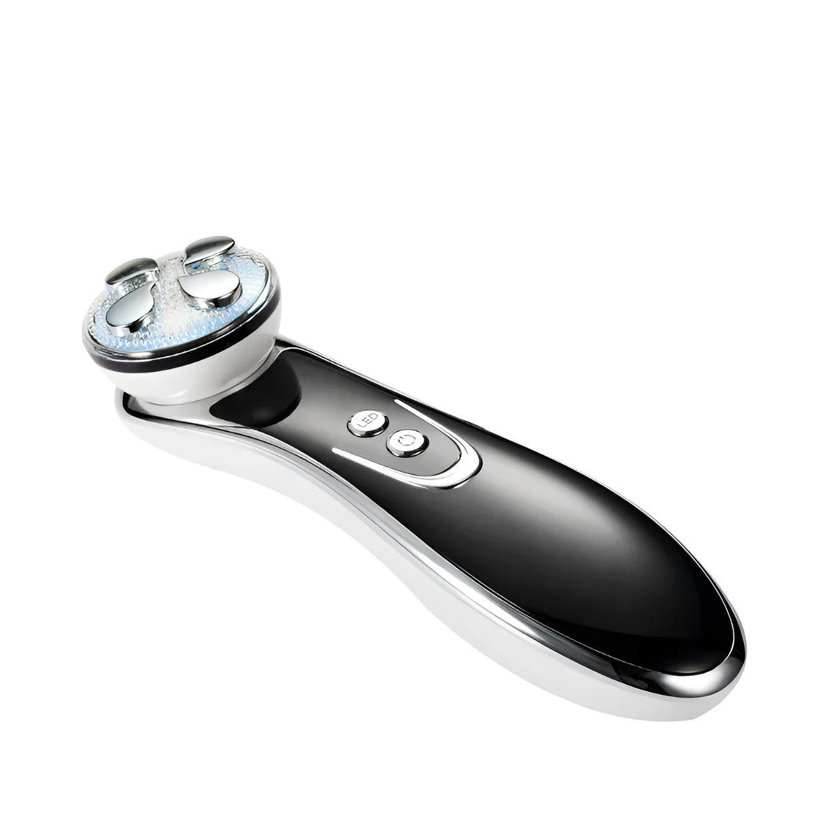 Thermage colour light beauty instrument IPL device in gold, 17.5 x 4.5 x 5cm, with six modes and USB power