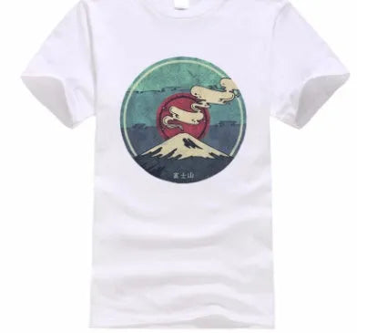 Cotton short sleeve T-shirt in white, unisex crew neck style, shown on a plain background