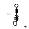 Stainless steel 8-shaped ring fishing swivel connector with copper alloy construction