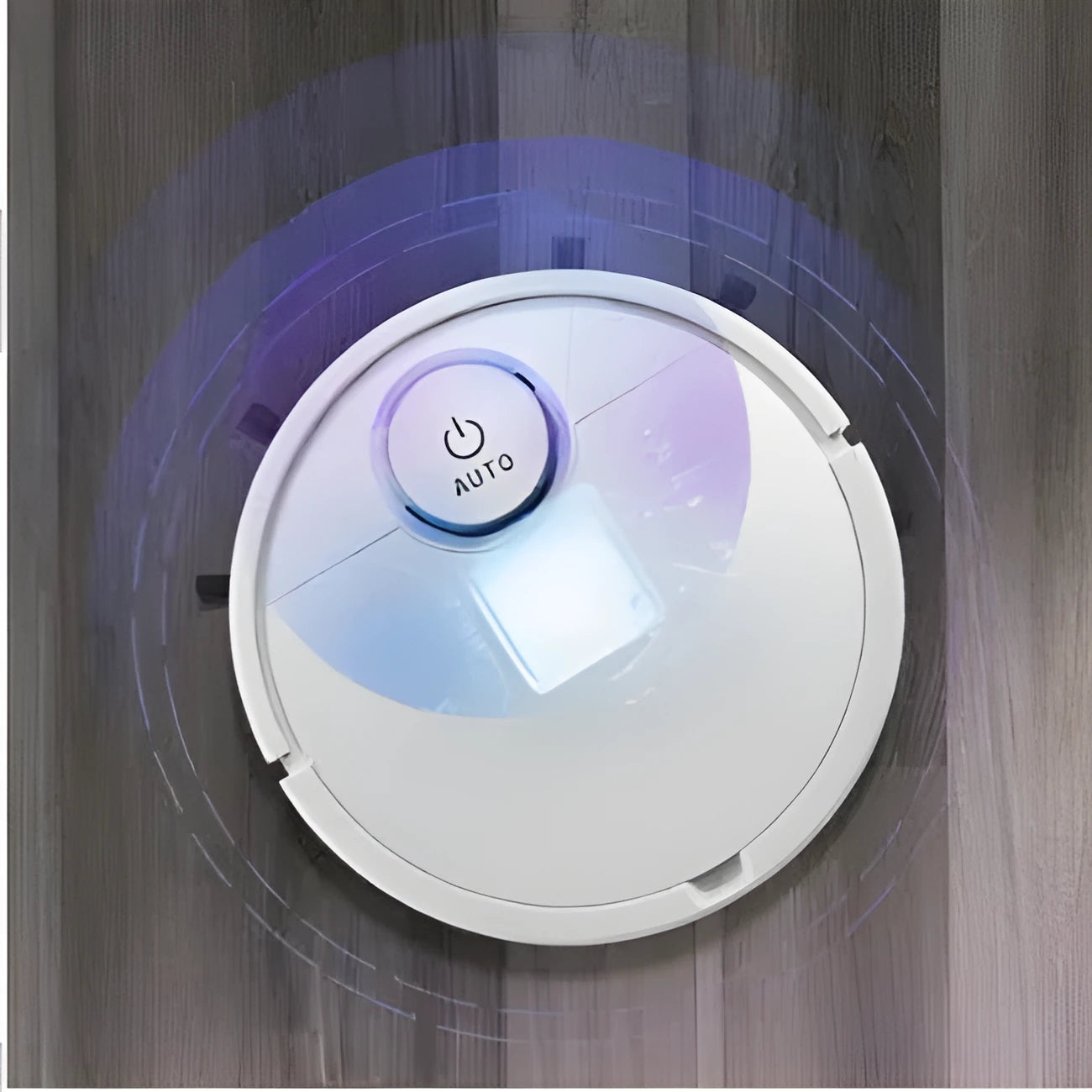 Automatic sweeping robot cleaner with circular 28cm design and one-touch operation controls