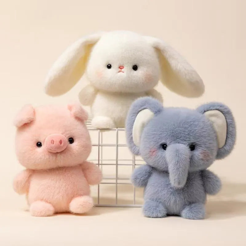 16cm short plush animal toy doll – bear design with PP cotton filling for desk decoration