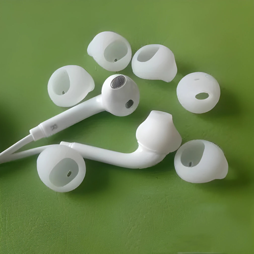 Silicone earphone sleeve for Samsung Galaxy S6 Edge G9200 G9250 G920A in black and white colours