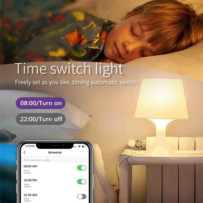 Smart RGBCCT GU10 spotlight bulb with WiFi control and colour temperature adjustment
