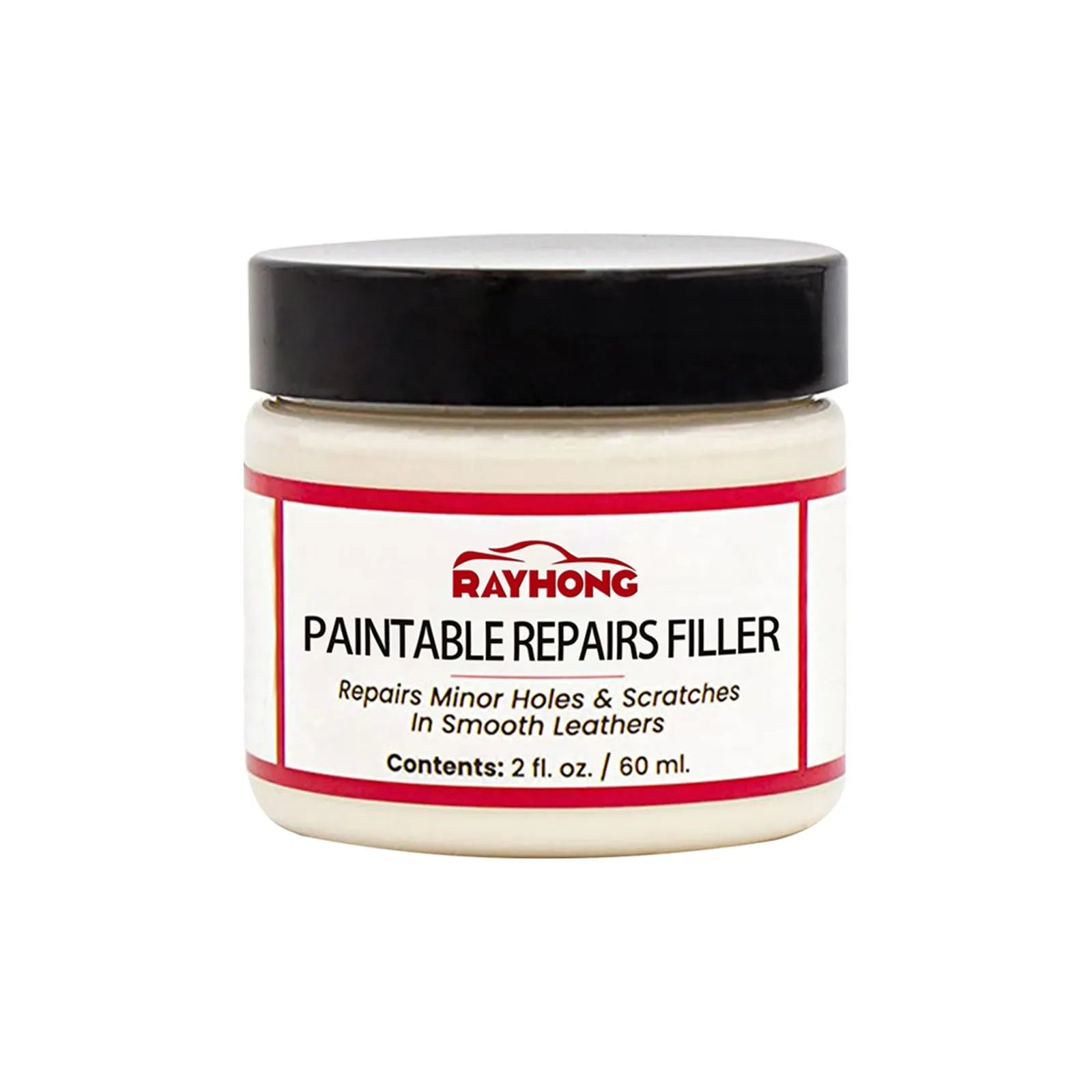 60ml tube of leather repair paste for car seats and sofas measuring 5cm by 4.4cm