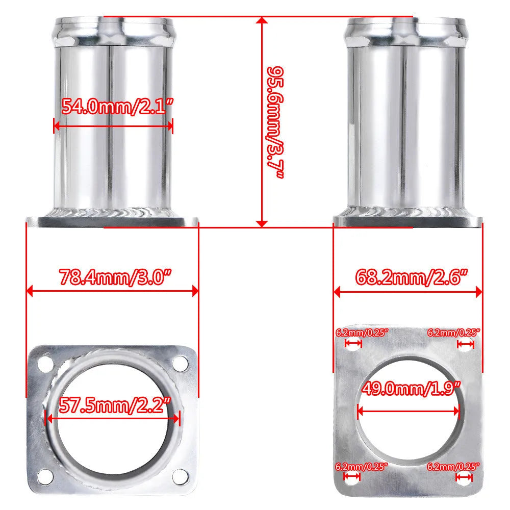 BMW E46 diesel EGR delete kit with black blanking plates, vacuum plug, and mounting hardware