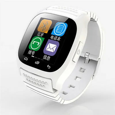 Smart Bluetooth sports watch in black with cross-platform Apple iOS and Android compatibility