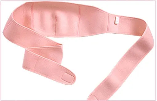 Cotton maternity support belt in pink, pre-pregnancy stomach lift, L 155cm length