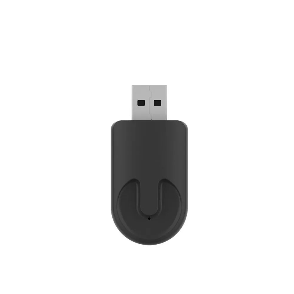 Black CarPlay USB interface adapter measuring 26×55×13mm with compact ABS PC housing