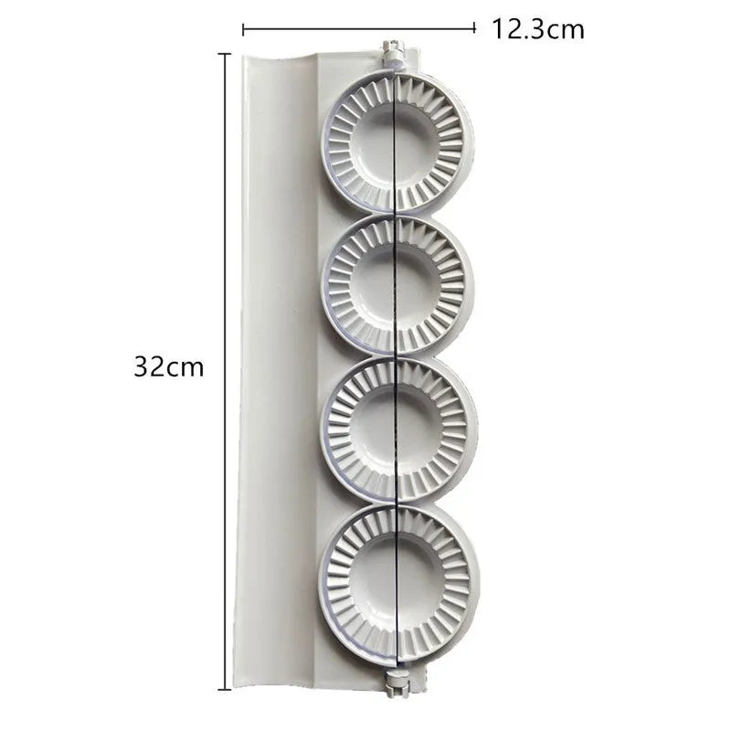 Pure white ABS plastic dumpling mould maker for pressing and sealing dumplings and cookies, compact kitchen gadget