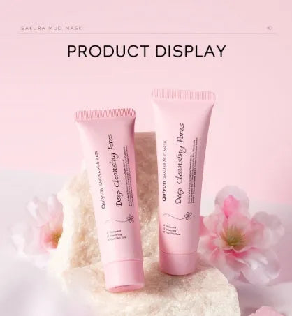30g tube of cherry blossom mud facial mask for cleansing and moisturising