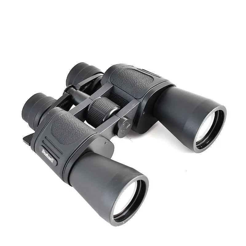 Black outdoor binocular telescope with large objective lenses showing 20-120x100 continuous zoom markings.
