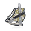 Colourful reflective pet harness with safety collar in ankela red, dark blue or camouflage patterns