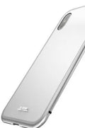 Suntaiho magnetic adsorption phone case with tempered glass back for iPhone models