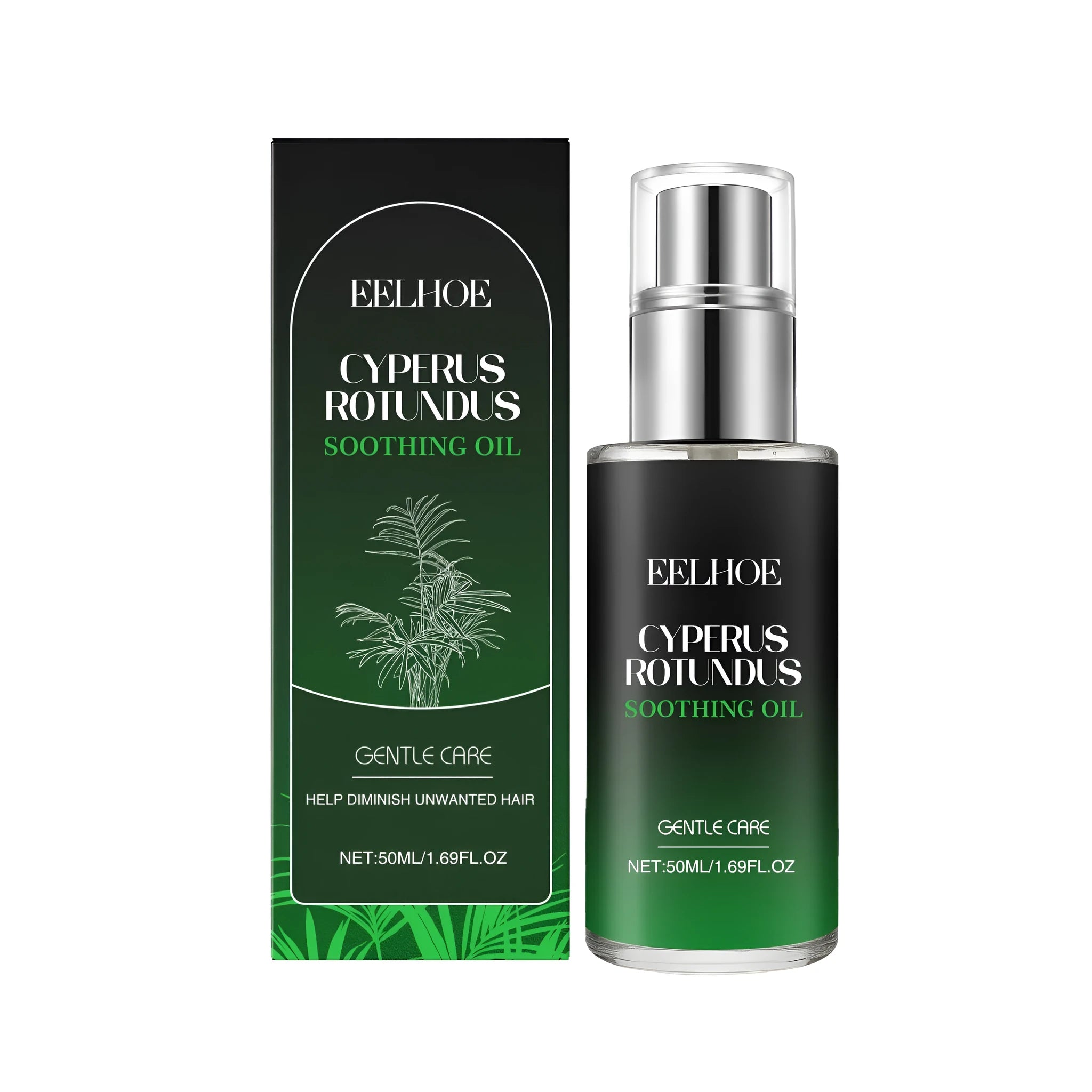 50ml bottle of Cyperus Rotundus soothing facial oil with licorice root extract