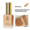 Wheat colour liquid foundation cream with black and white blend agents for mixed skin types