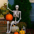 90cm tall movable joint plastic skeleton Halloween decoration with articulated limbs