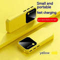Large capacity mobile power supply with multi-USB output and HD display, 139x63x22mm, in black