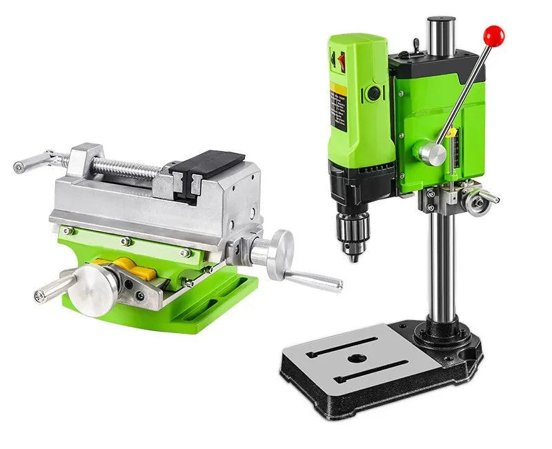Mini bench drill milling machine with 240W power for workshop drilling tasks