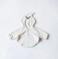 Hooded fleece baby plush top with cartoon Avatar pattern, white black or brown, suitable height 73cm to 100cm