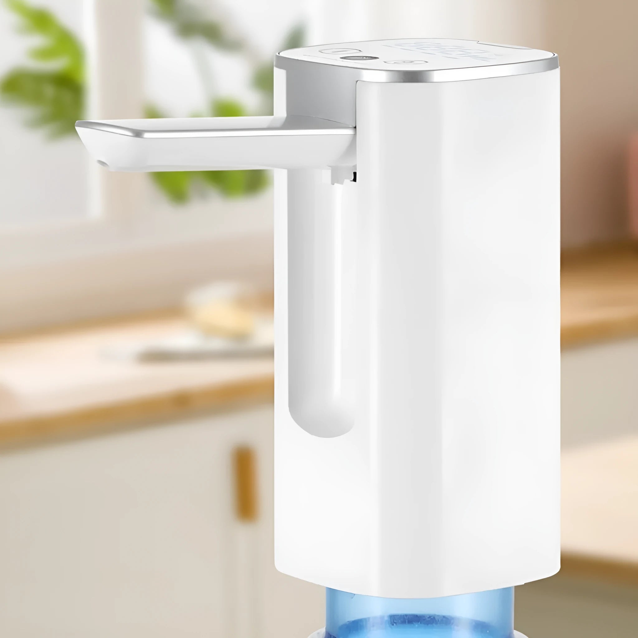Portable folding water pump with LCD screen and touch controls for small-space liquid transfer