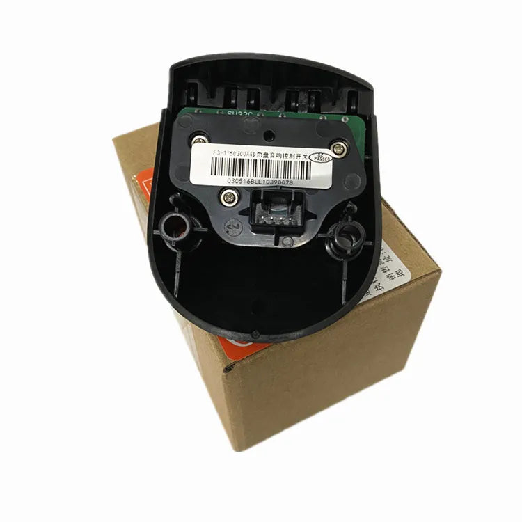 Black steering wheel audio controller button for F3 and F3R car models.